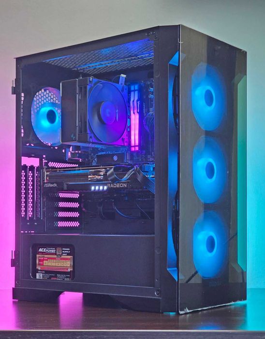 Ryzen 5-7500F/RX 9060XT 16GB/RAM 32GB/SSD 1TB/Чисто Нов+Гаранция!