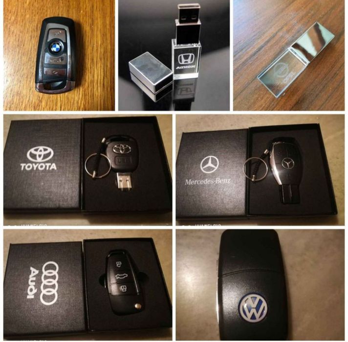 Флашка ключ Мерцедес БМВ Ауди Фолксваген Опел Хонда Тойота 32 гб