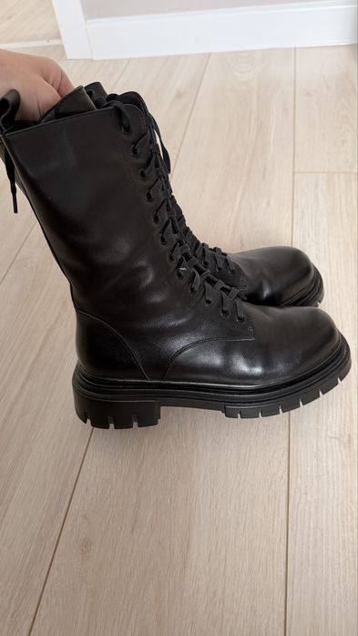 Зимние натуральные ботинки