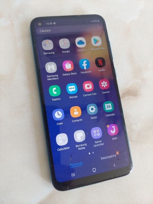 [M11] Vând Samsung Galaxy M11 [perfect funcțional] [sticla spartă] //poze reale