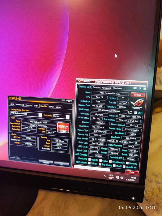 Видеокарта RX 6600 8GB Gigabyte Eagle