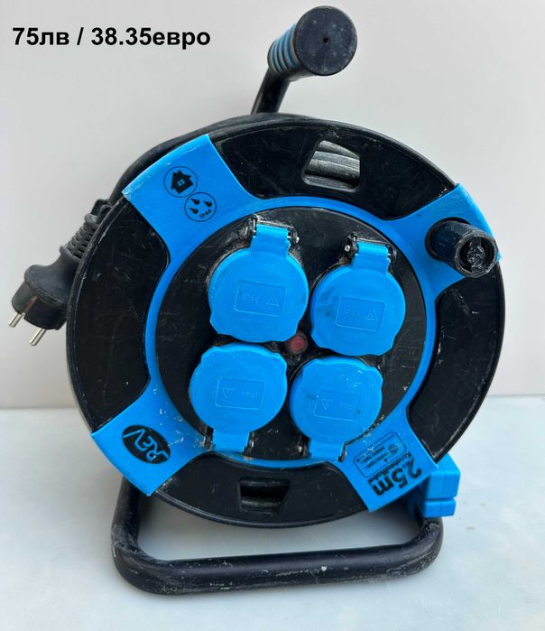 Качествени немски електрически удължители на макара по 25метра