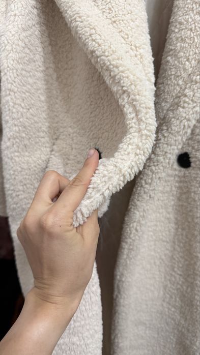 Шубка тедди длинная