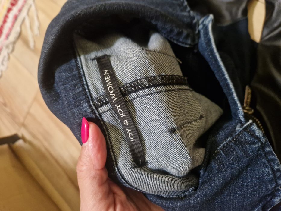 Дънково яке с кожени ръкави-м размер