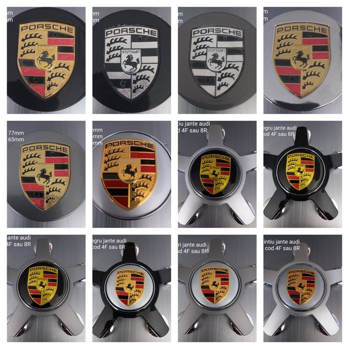 Porsche - set 4 capace pentru jante aliaj