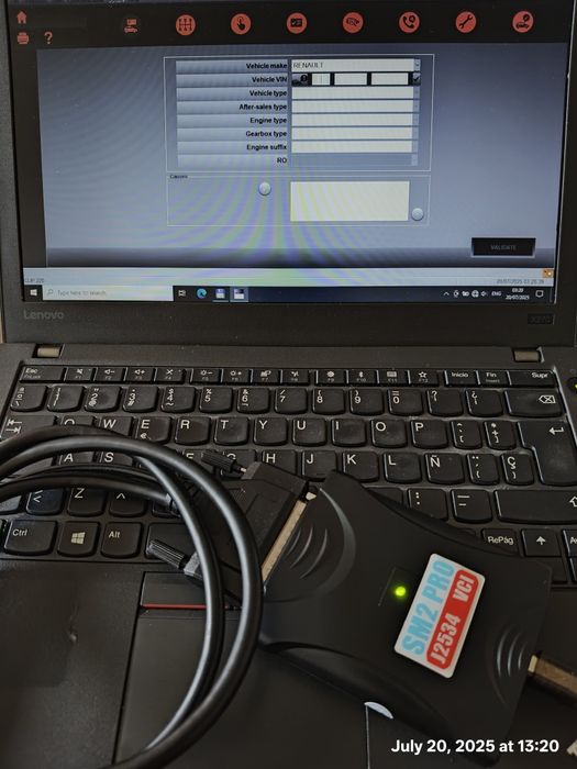 Laptop Lenovo diagnoza auto SM2 Scanmatik ODIS Xentry Can Clip