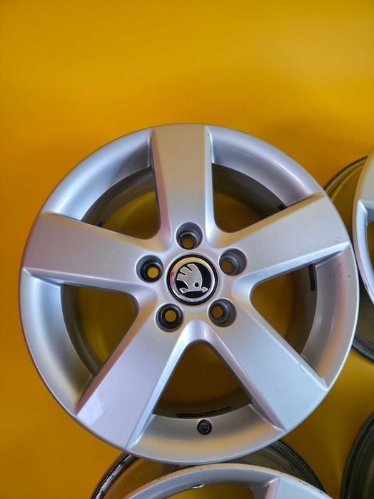 4 Jante Aliaj 5x112 16'' OEM Skoda Octavia Superb Ateca 6.5J ET 50