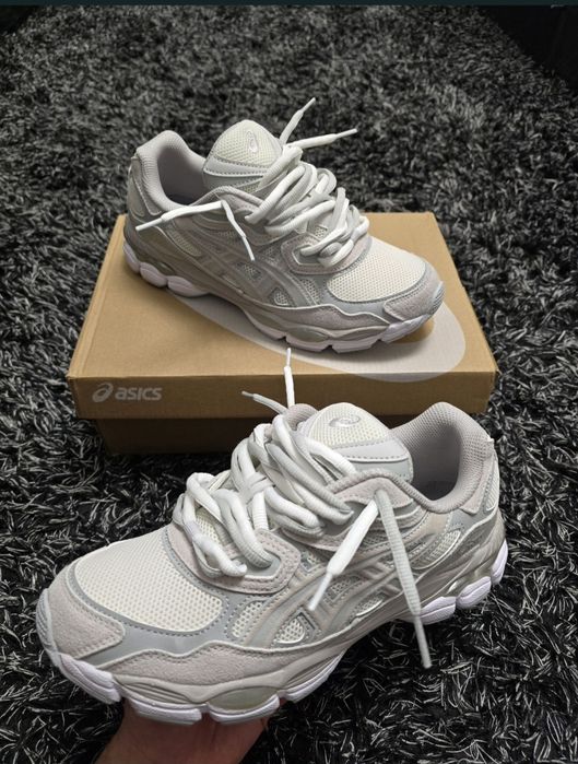 Asics Gel-NYC Cloud Grey Double Laces