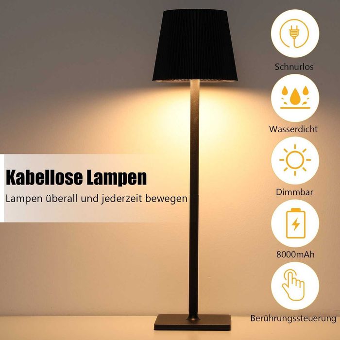 Veioza Lampă noptiera LED Lampă de masă LED wireless
