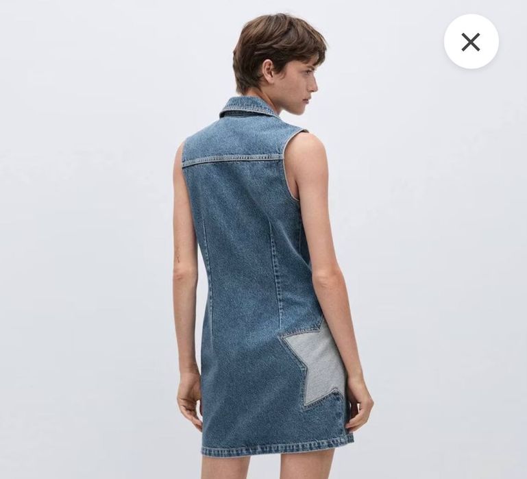 Mango дънкова къса рокля, нова