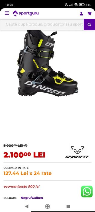 Clapari ski tura Dynafit