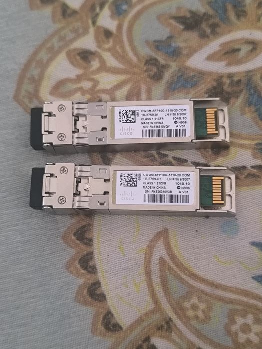 Sfp+ модуль Cisco, LC duplex 10G, 20KM