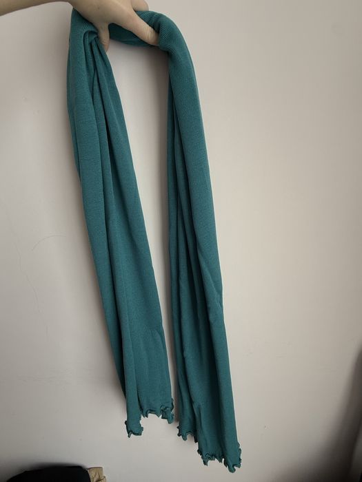 Шал от мерино, цвят тюркоаз
