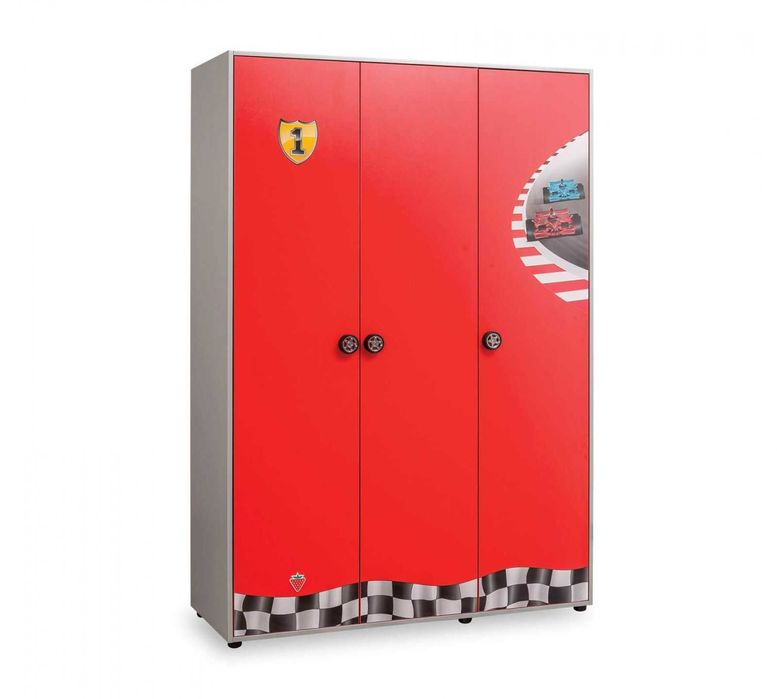 VAND mobila copii KIKA Austria 3piese dulap biblioteca comoda RACE CUP