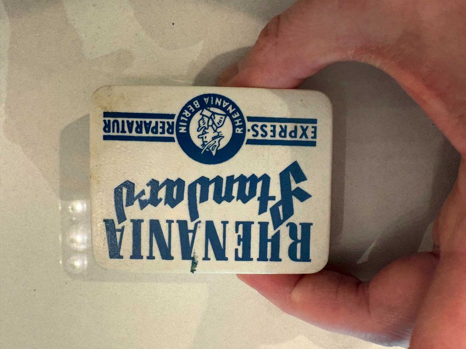 Cutie plastic petece bicicleta Rhenania Standard anii 60 vintage