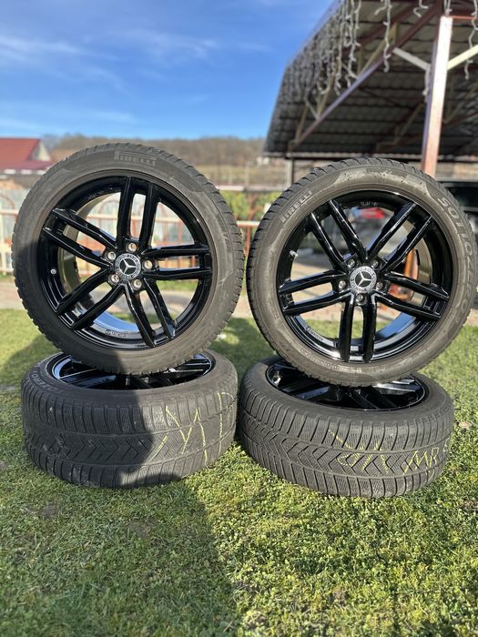 Roti/Jante Mercedes E class pe 18 in 2 latimi cu anvelope de iarna
