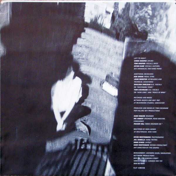 LP The Grapes Of Wrath –Treehouse/Canada 1987 Capitol Records-Pop Rock