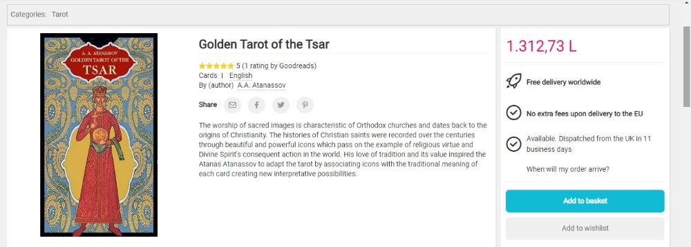 Tarot ortodox de Aur sfinti crestini-Cărți Tarot ed lim lux(aurii)-SIG