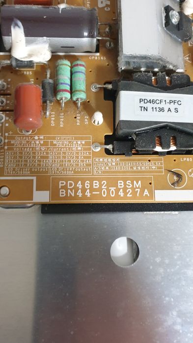 Платка за телевизор  Самсунг 46 инча предава през ред за части