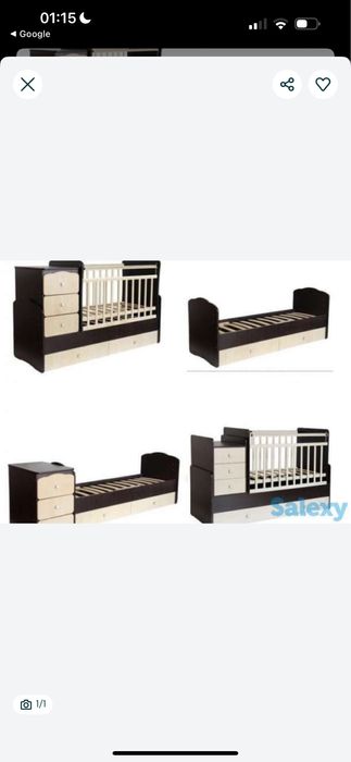 Детский кровать 3в1