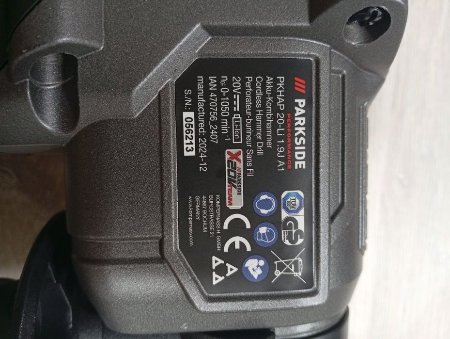 Rotopercutor Parkside x20v