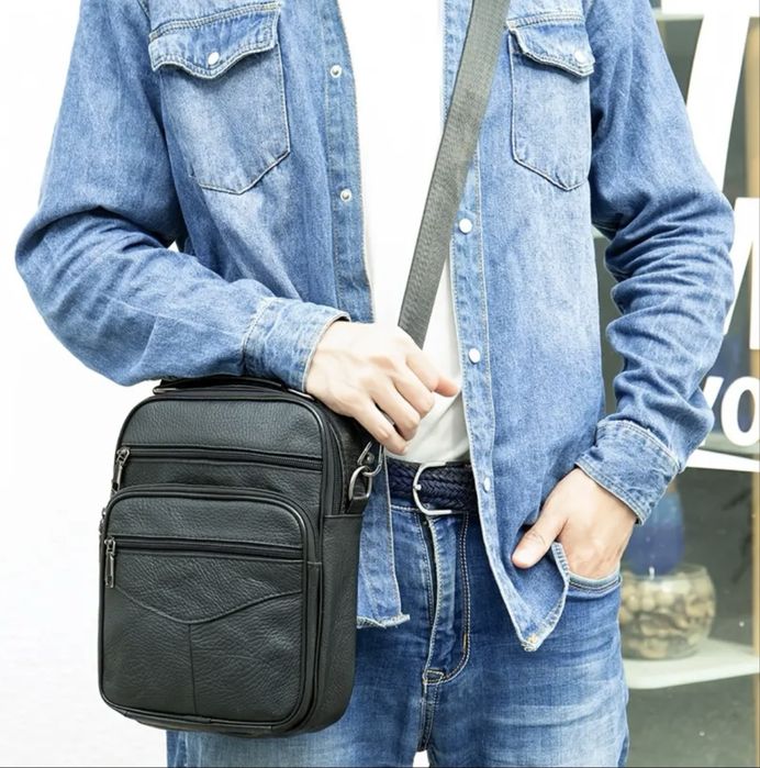 Мъжки кожени чанти/Премиум функционални от естест. кожа -10% Промоция!