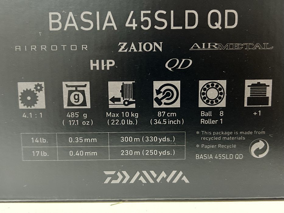 Daiwa Basia 45 Sld Qd mulinete pescuit crap feeder noi oferta Black fr