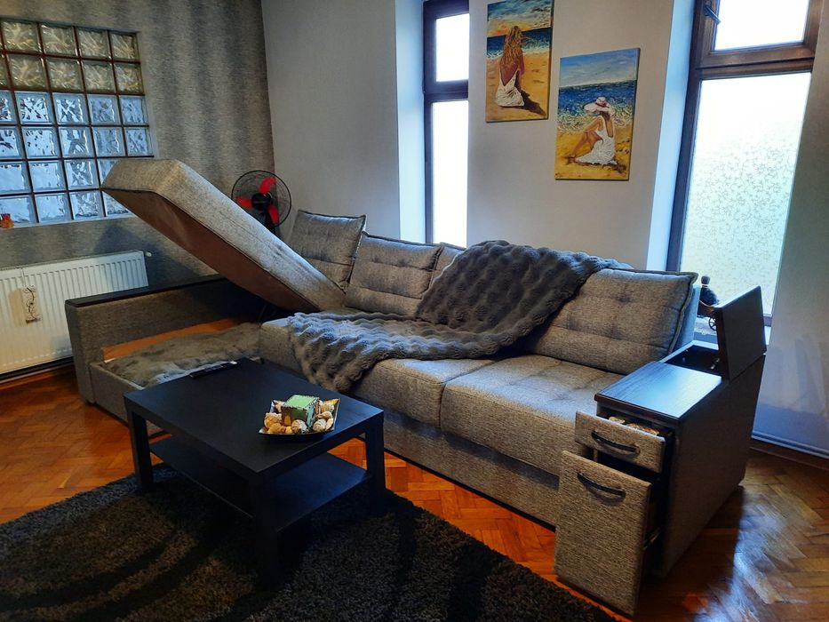 Colțar living stanga material textil