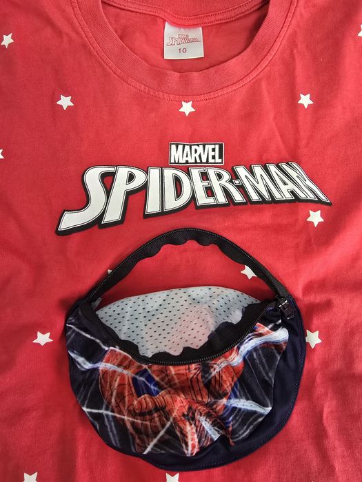 Tricou spiderman cu buzunar cu fermoar, 10 ani