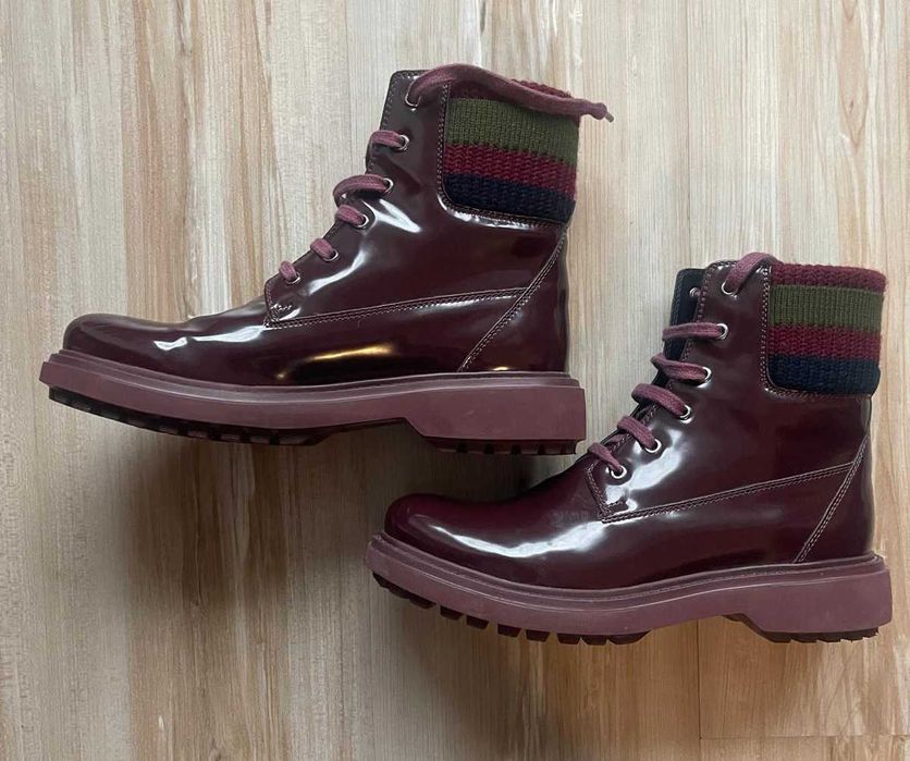 Ghete de toamna GEOX, noi, marimea 39 culoarea visinie