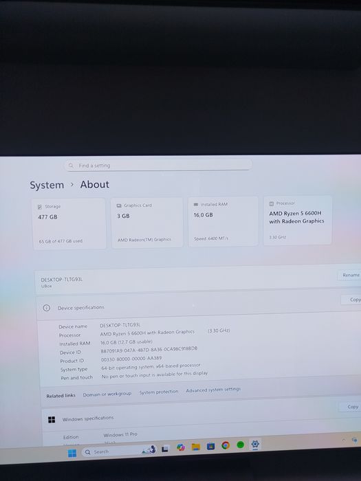 Mini Pc Chuwi Ubox-P, AMD Ryzen 5 6600H, 16GB RAM , 512 GB SSD
