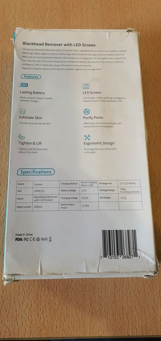 Dispozitiv pentru îndepărtarea punctelor negre