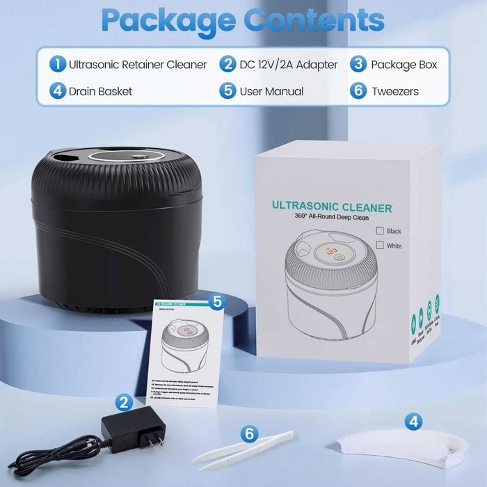 COSICOSY Ултразвукова почистваща машина за фиксатори с 4 режима, 45kHz