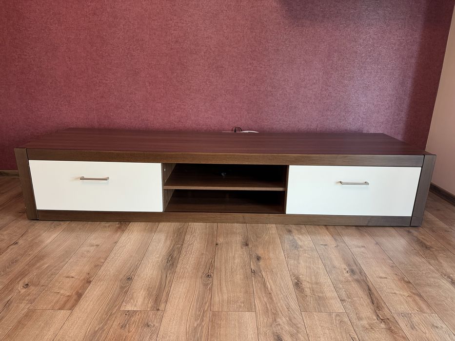 Vand set living comoda Tv, masuta cafea, vitrina, raft