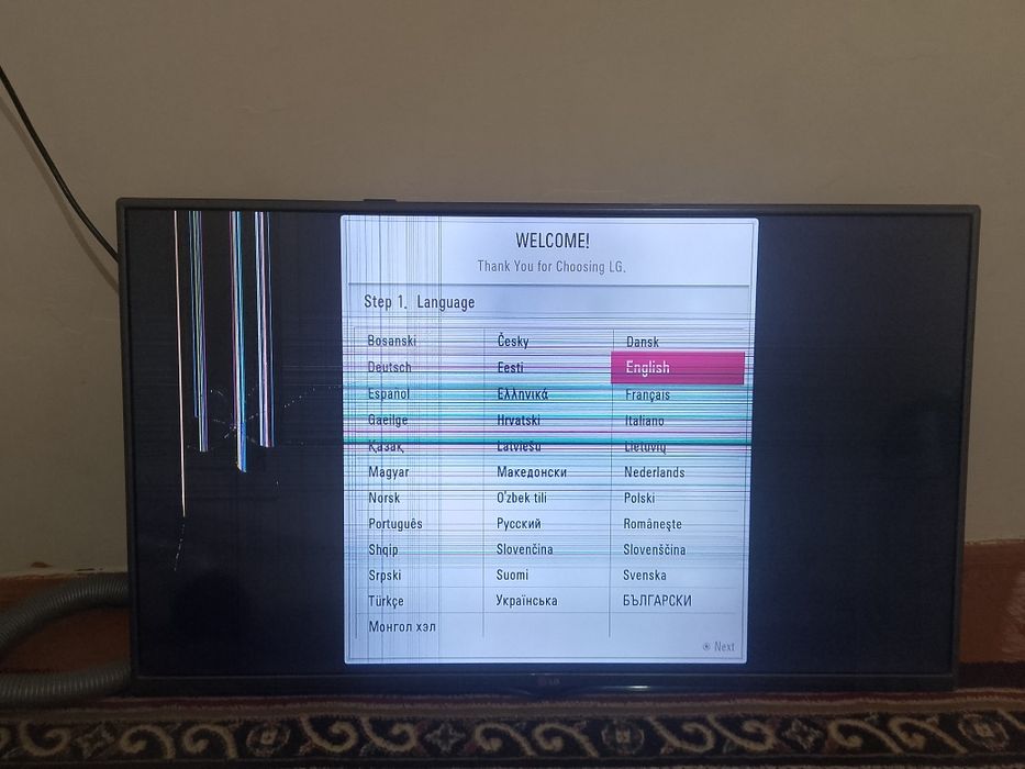 LG 43 tali orginali ekrani singan