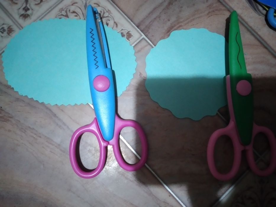 Ножница разный узор