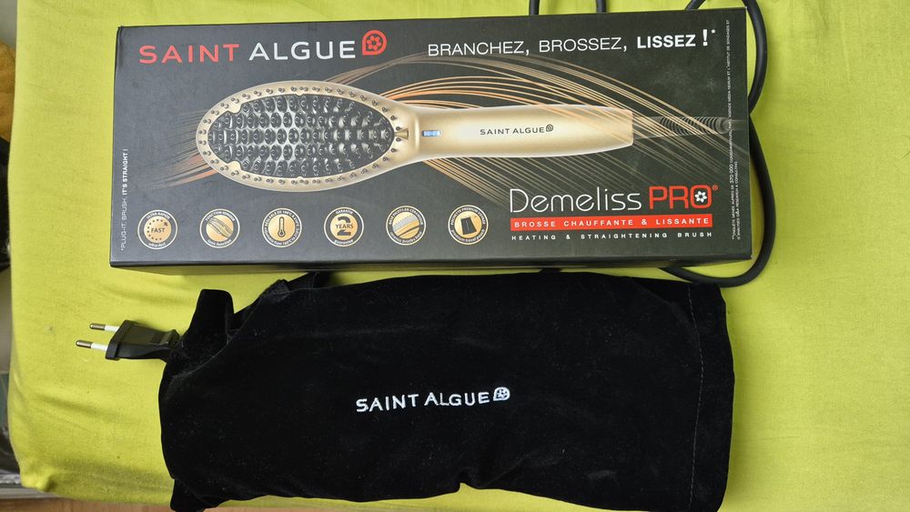 Четката/Преса за изправяне на коса (Saint Algue Demeliss Pro)