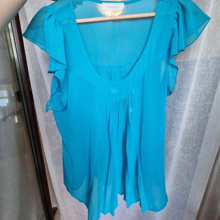 bluza vaporoasa bleo maneci volane, M