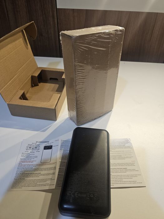 Baterie externă Power Bank 20.000 mAh SYJ-F37K – nouă, sigilată, afișaj digital