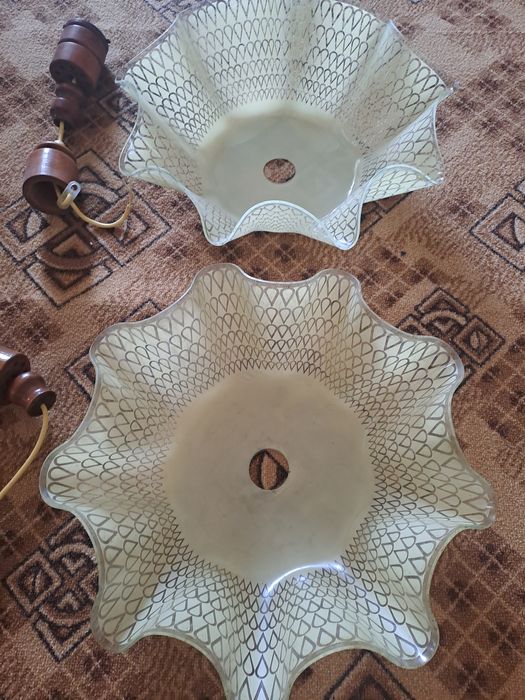 Люстры ,советских времён  , стекло