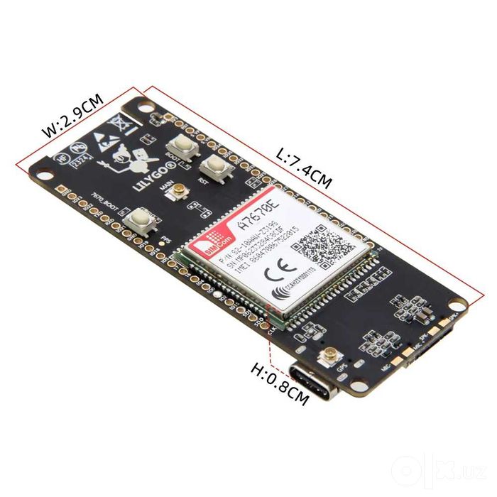 LILYGO T-Call A7670E ESP32 4G LTE Cat-1 IoT modul