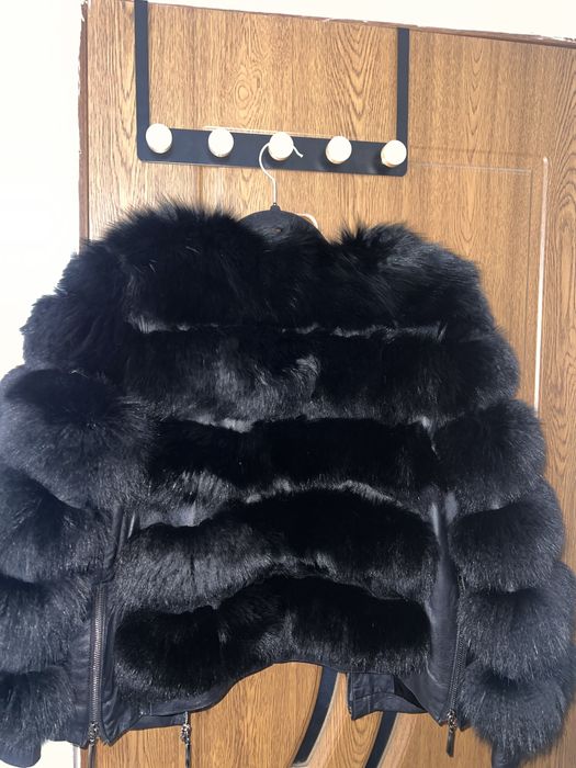 Haina blana de vulpe neagra S-M