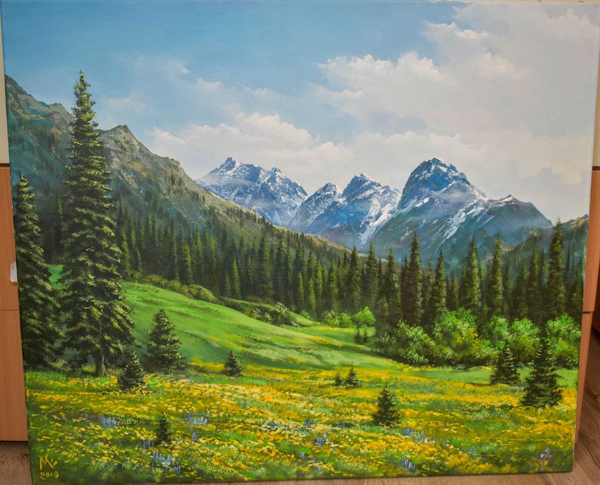 Картина "Цветущий Алатау"