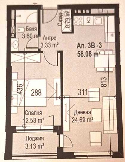 Продава се Двустаен апартамент в София, Сердика - 68 кв.м за 1839 €/кв.м - Снимка #1