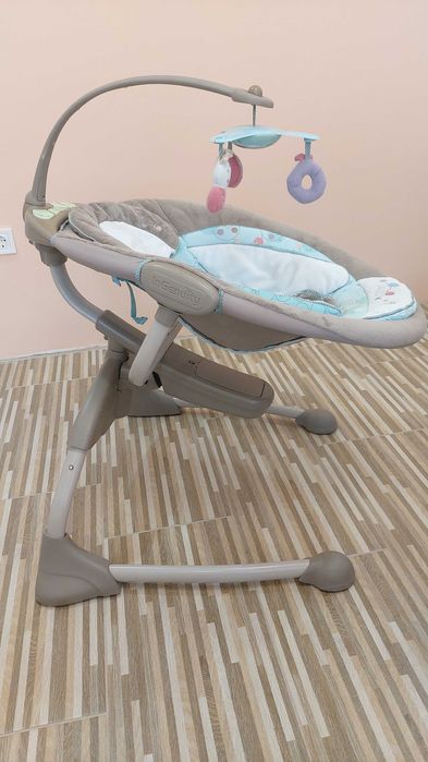 Шезлонг Люлка InGENUITY Cozy Coo Бебешка ел. люлка, Bright Starts