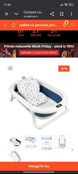 Vând vanita pliabila bebe