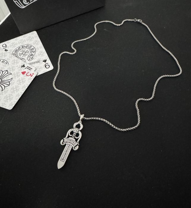 Set Doua Lantisoare Chrome Hearts Cross & Dagger