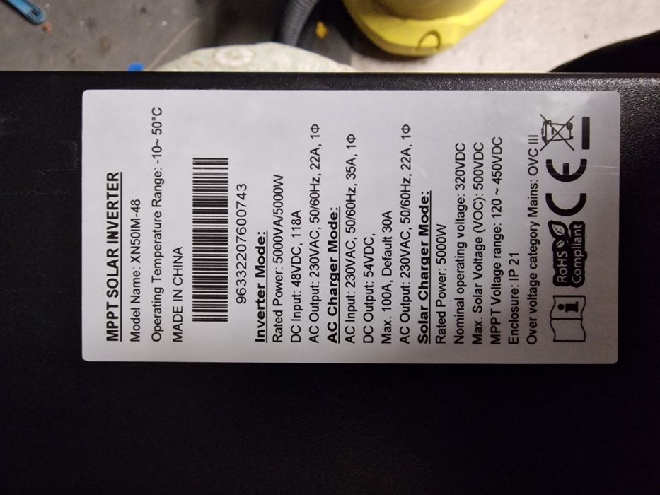 Invertor hibrid INVT 5Kw