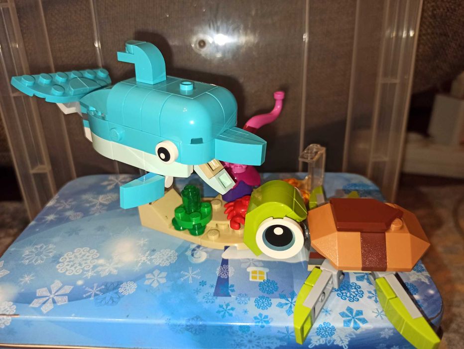 Лего (lego creator 31128) 3 в 1 Дельфин и черепаха
