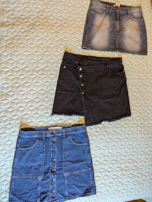 Дънкови къси поли